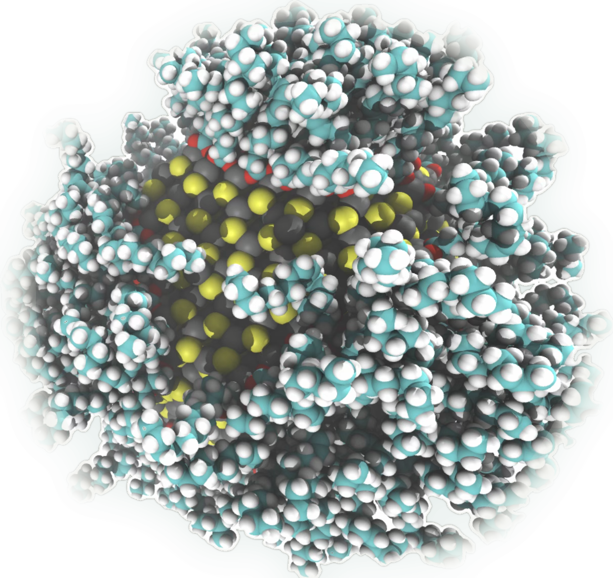 Atomistic colloidal quantum dot